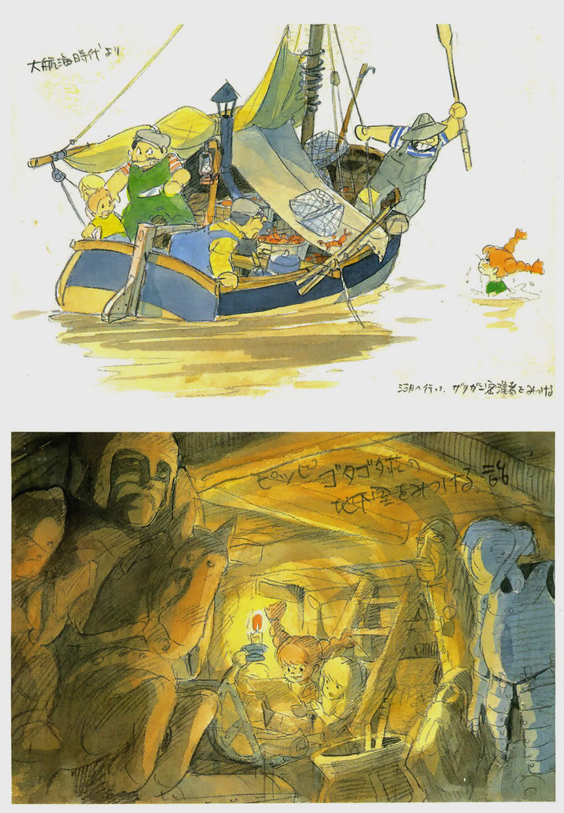 Illustration for article titled Concept art from the Pippi Longstocking movie Hayao Miyazaki never made